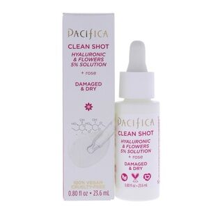 Pacifica Serum Clean Shot 5% Hyaluronic & Flowers Solution all skin - 0.8 oz